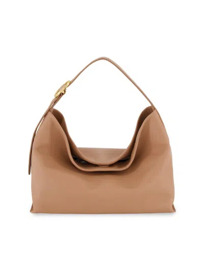 Vince Women's Vivian Small Leather Hobo Bag In Yellow