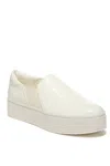 Vince Women's Warren Croc Stamped Sneaker In Marble Cream In Multi
