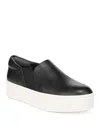 Vince Warren Platform Slip-on Sneaker In Black