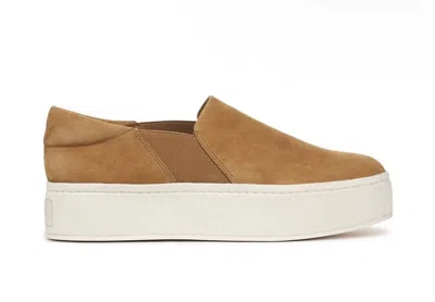 VINCE WOMEN'S WARREN SLIP ON PLATFORM SNEAKERS IN TAN