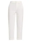 Vince Women's Washed Cotton Mid-rise Crop Pants In Off White