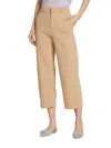 Vince Washed Crop Chino Pants In Pale Wheat
