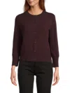 Vince Women's Wool Blend Cardigan In Brown