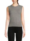 Vince Women's Wool-blend Sweater Vest In Black