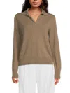 Vince Women's Wool-cashmere Wool Sweater In Brown