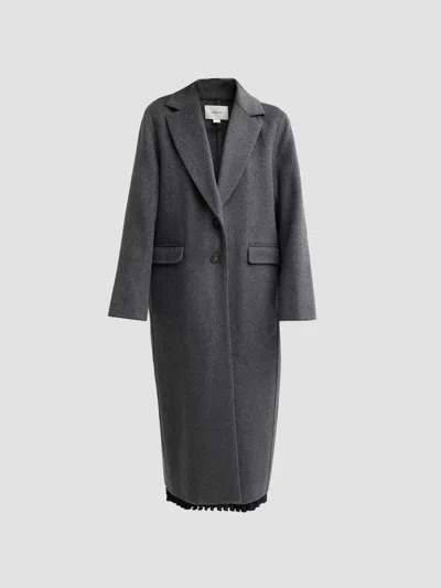 Vince Women's Wool-cashmere Longline Coat In Gray