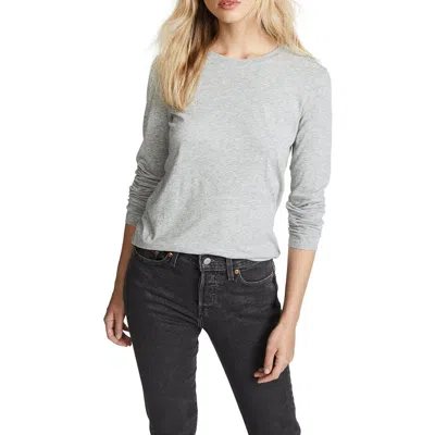 Vince Womens Crewneck Long Sleeve Pullover Top In Gray