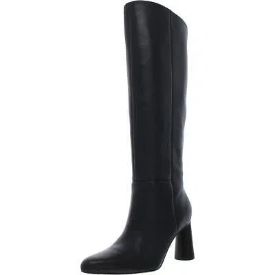 Pre-owned Vince Womens Highland Zipper Heels Tall Knee-high Boots Shoes Bhfo 3183 In Black Leather