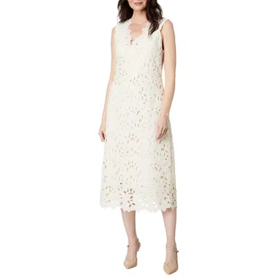 Vince Womens Lace V-neck Sheath Dress In Multi