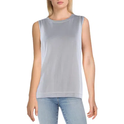 Vince Womens Layered Knit Shell