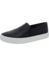 VINCE WOMENS LEATHER SLIP-ON SNEAKERS