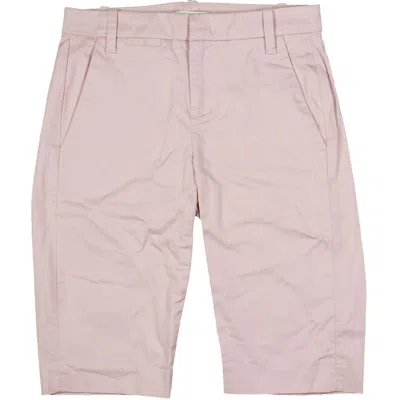 Vince Womens Mid Rise Knee Length Bermuda Shorts In Pink