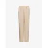 Vince Womens Pale Canyon Drawstring Wide-leg Woven Trousers Xs In Neutral