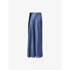 Vince Satin Maxi Skirt In Peri