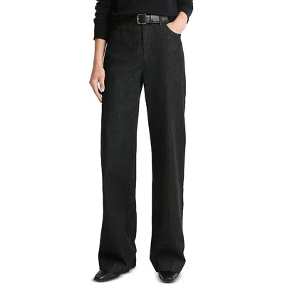 Vince Womens Pocket Denim Trouser Pants In Black