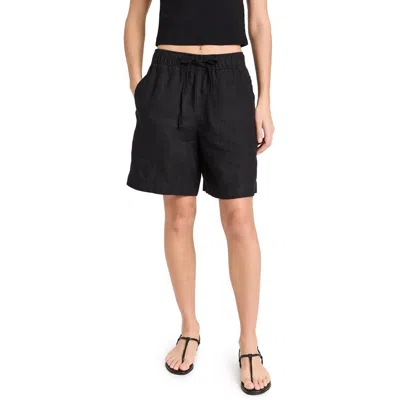 Vince Womens Pocket Flat Front Casual Shorts In Black