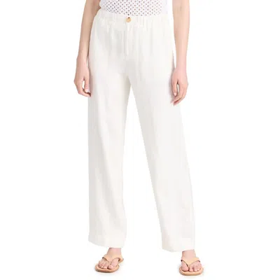 Vince Womens Pocket Utility Wide Leg Pants In White
