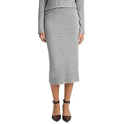 VINCE WOMENS SOLID OFFICE MIDI SKIRT