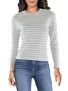 VINCE WOMENS STRIPED 100% COTTON PULLOVER TOP