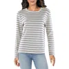 Vince Womens Striped Knit Pullover Top