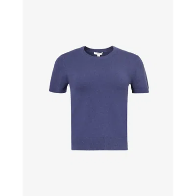 Vince Womens Peri Crewneck Cashmere-blend Knitted T-shirt
