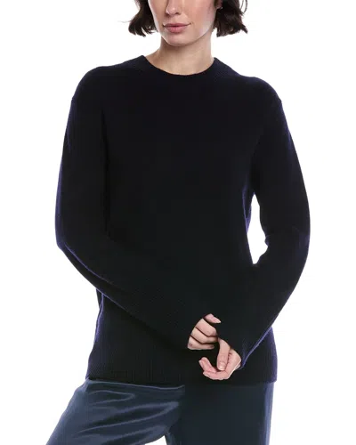 Vince Wool & Cashmere-blend Crew Easy Sweater In Blue