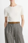 Vince Wool & Cashmere Blend Crewneck Sweater In White