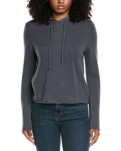 Vince Wool & Cashmere-blend Hoodie In Gray