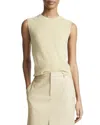 Vince Wool Cashmere Crewneck Shell Top