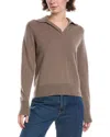 Vince Wool & Cashmere-blend Polo Sweater In Brown