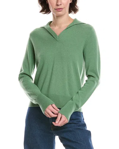 VINCE WOOL & CASHMERE-BLEND POLO SWEATER
