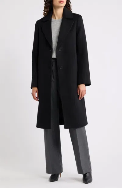 Vince Wool & Cashmere Blend Reefer Coat In Black