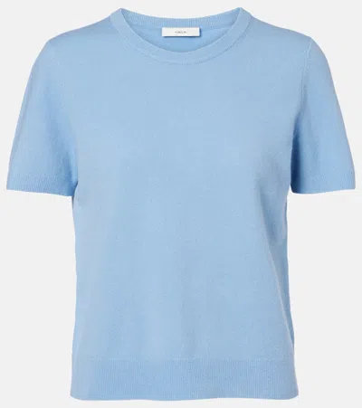 Vince Wool And Cashmere-blend Sweater In Blue