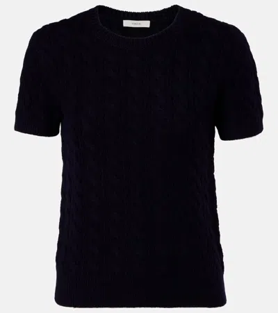 Vince Wool And Cashmere-blend Sweater In Black