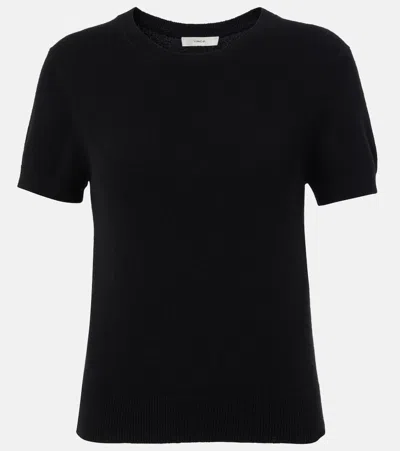 Vince Wool And Cashmere-blend Sweater In Black