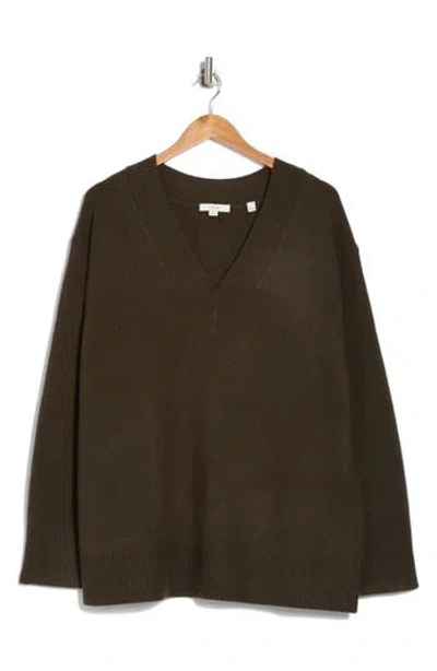 Vince Wool & Cashmere Blend Sweater In Black Leaf