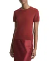 Vince Crewneck Tee In Red