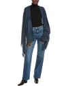 Vince Wool & Cashmere-blend Wrap In Blue