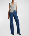 Vince Cable Wool Blend Sweater Vest In H Silver Dust