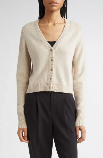 Vince Wool & Cashmere Cardigan In Neutral