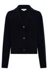 Vince Wool And Cashmere Cardigan In Black
