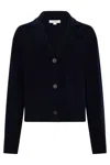 Vince Wool And Cashmere Cardigan In Black