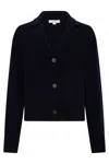 Vince Wool And Cashmere Cardigan In Black