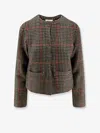Vince Wool And Cashmere Cardigan In Brown