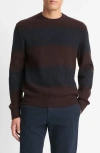 Vince Shaker Crewneck Sweater In Black