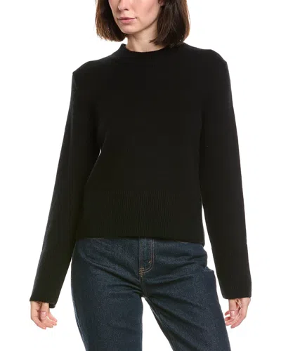 Vince Wool & Cashmere Crewneck Sweater In Black
