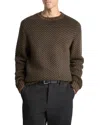 Vince Wool And Cashmere Crewneck Sweater In Brown