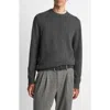 Vince Wool And Cashmere Crewneck Sweater In Gray