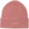 Vince Wool & Cashmere Cuffed Beanie In Mauve Rose