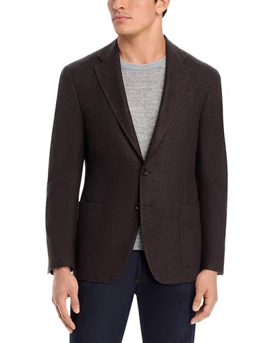 Vince Wool & Cashmere Double-face Cloud Touch Regular Fit Jacket In Brown